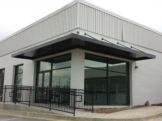 Extruded Fascia Entrance Canopies
